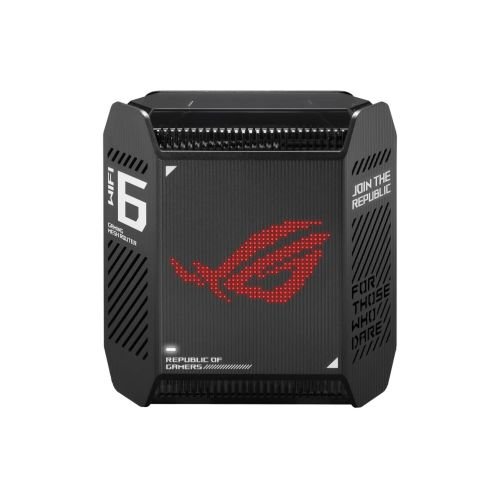 ASUS ROG Rapture GT6 AX10000 AiMesh 1 Pack Tri-band (2.4 GHz / 5 GHz / 5 GHz) Wi-Fi 6 (802.11ax) Black 4 Internal (GT6 (1PK) Black AX10000)