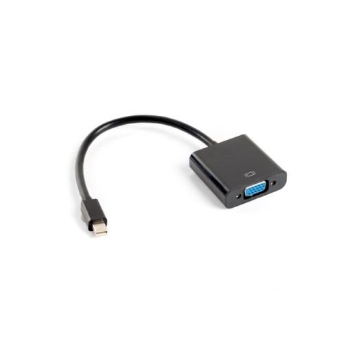 Lanberg AD-0006-BK video cable adapter 0.2 m VGA (D-Sub) Mini DisplayPort Black (AD-0006-BK)