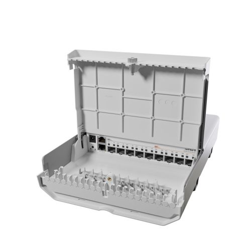 Mikrotik netFiber 9 Gigabit Ethernet (10/100/1000) Power over Ethernet (PoE) White (CRS310-1G-5S-4S+OUT)