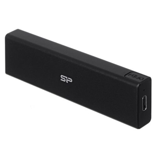 SILICON POWER PD60 Enclosure USB-C case M.2 PCIe NVMe SSD / M.2 SATA SSD (SP000HSPSDPD60CK) Black (SP000HSPSDPD60CK)