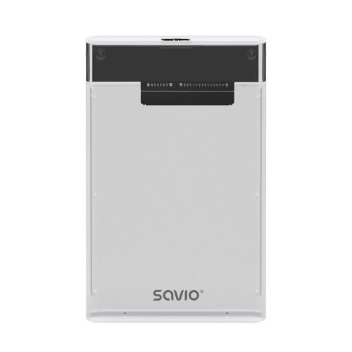 Savio 2.5" External HDD/SSD enclosure, USB 3.0, transparent, AK-66 (AK-66)