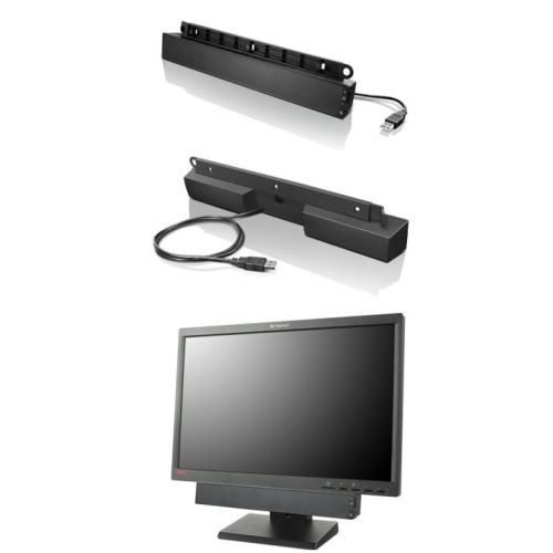 Lenovo USB Soundbar Black 2.0 channels 2.5 W (0A36190)