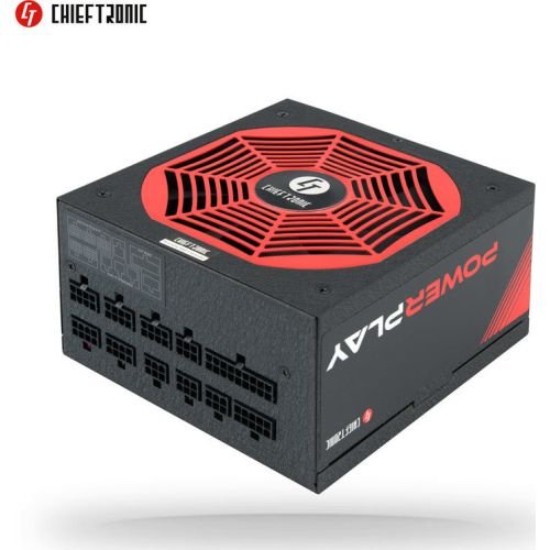 Chieftronic GPU-1050FC black / red, 6x pcie, cable management, 1050 watts  (GPU-1050FC)