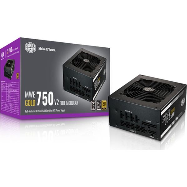 Cooler Master MWE GOLD 750 - V2 black, 4x pcie, cable management, 750 watts (MPE-7501-AFAAG-EU) Cooler Master MWE GOLD 750 - V2 black, 4x pcie, cable management, 750 watts (MPE-7501-AFAAG-EU)