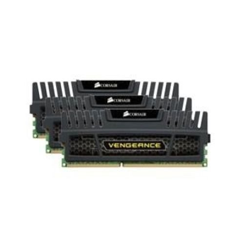 Corsair DIMM 12 GB DDR3-1600 Tri-Kit CMZ12GX3M3A1600C9, Vengeance, Lite Retail  (CMZ12GX3M3A1600C9)