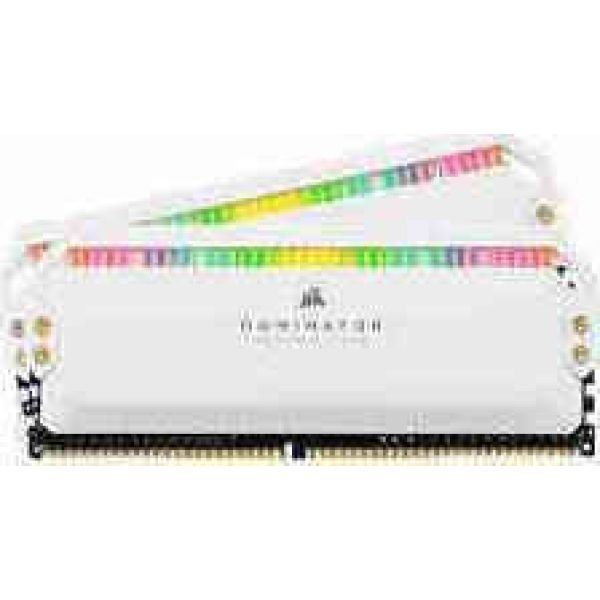 Corsair DIMM 16 GB DDR4-3200 Kit white, CMT16GX4M2C3200C16W, Dominator Platinum RGB (CMT16GX4M2C3200C16W) Corsair DIMM 16 GB DDR4-3200 Kit white, CMT16GX4M2C3200C16W, Dominator Platinum RGB (CMT16GX4M2C3200C16W)