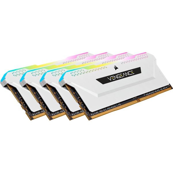 Corsair DIMM 32 GB DDR4-3200 Quad-Kit white, CMH32GX4M4E3200C16W, Vengeance RGB PRO SL (CMH32GX4M4E3200C16W) Corsair DIMM 32 GB DDR4-3200 Quad-Kit white, CMH32GX4M4E3200C16W, Vengeance RGB PRO SL (CMH32GX4M4E3200C16W)