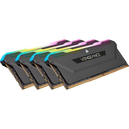 Corsair DIMM 32 GB DDR4-3600 Quad-Kit black, CMH32GX4M4D3600C18, Vengeance RGB PRO SL  (CMH32GX4M4D3600C18)