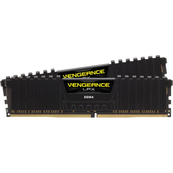 Corsair DIMM 64 GB DDR4-2666 Kit black, CMK64GX4M2A2666C16, Vengeance LPX (CMK64GX4M2A2666C16) Corsair DIMM 64 GB DDR4-2666 Kit black, CMK64GX4M2A2666C16, Vengeance LPX (CMK64GX4M2A2666C16)