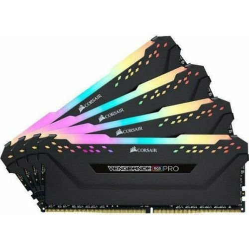 Corsair DIMM 64 GB DDR4-3600 Quad-Kit black, CMW64GX4M4D3600C18, Vengeance RGB PRO  (CMW64GX4M4D3600C18)