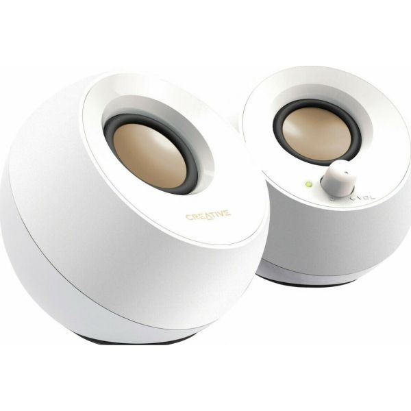 Creative Pebble white, pawl, usb (51MF1680AA001) Creative Pebble white, pawl, usb (51MF1680AA001)