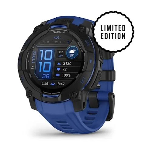 Garmin Instinct 3 3.05 cm (1.2") AMOLED 45 mm Digital 390 x 390 pixels Black GPS (satellite) (010-02936-03)