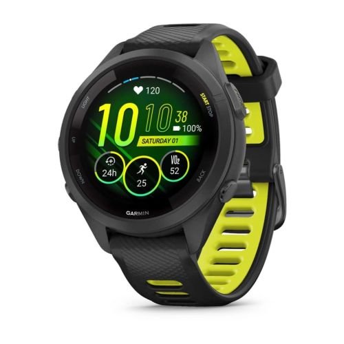 Garmin Forerunner 265S 2.79 cm (1.1") AMOLED 42 mm Digital 360 x 360 pixels Touchscreen Black, Grey Wi-Fi GPS (satellite) (010-02810-13)