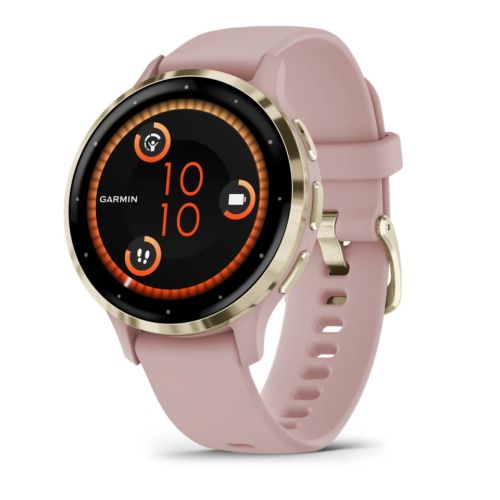 Garmin Venu 3S 3.05 cm (1.2") AMOLED 41 mm Digital 390 x 390 pixels Touchscreen Gold, Rose Wi-Fi GPS (satellite) (010-02785-03)
