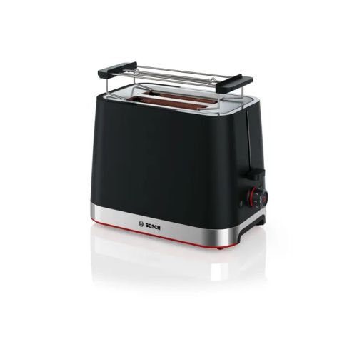 Bosch TAT4M223 toaster 4 2 slice(s) 950 W Black, Stainless steel (TAT4M223)