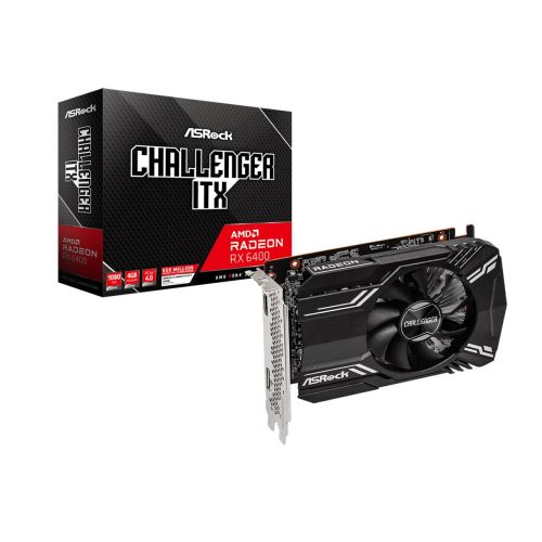 Graphics card Asrock Challenger ITX RX 6400 4GB AMD Radeon RX 6400 GDDR6 (RX6400 CLI 4G)