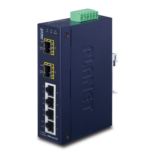 PLANET ISW-621T network switch Unmanaged L2 Fast Ethernet (10/100) Blue (ISW-621TS15)