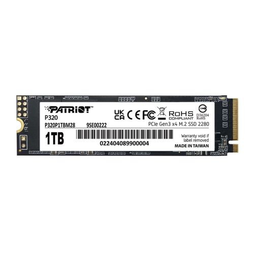 SSD PATRIOT VIPER P320 M.2 PCI-Ex4 NVMe 1TB 3GB/S (P320P1TBM28) (P320P1TBM28)
