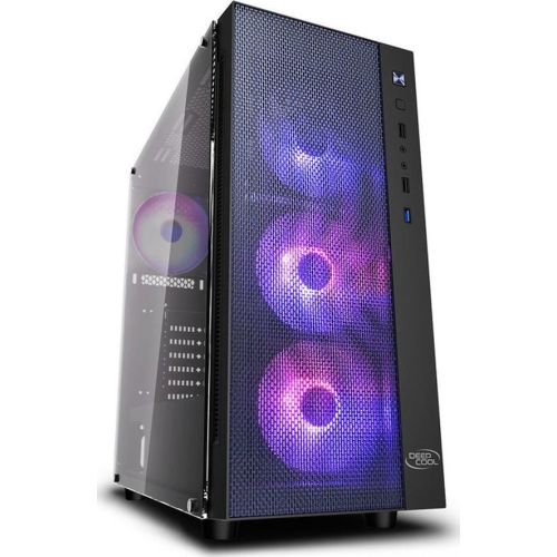 Deepcool MATREXX55 MESH ADD-RGB 4F black, tempered glass  (DP-ATX-MATREXX55-MESH-AR-4F)