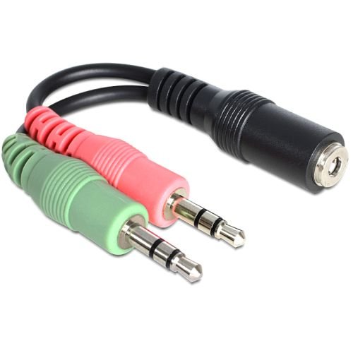 DeLOCK 65459 audio cable 0.012 m 3.5mm 2 x 3.5mm Black (65459)