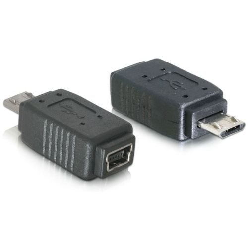 DeLOCK Adapter USB micro-B male to mini USB 5-pin mini USB 5p Black (65063)