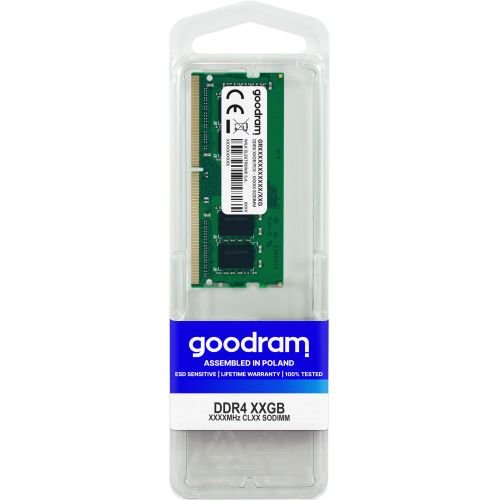 Goodram GR3200S464L22S/16G memory module 16 GB 1 x 16 GB DDR4 3200 MHz (GR3200S464L22S/16G)