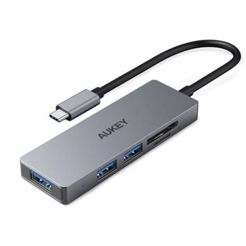 AUKEY CB-C63 interface hub Black, Grey (CB-C63)