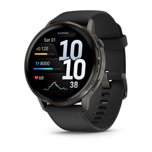 Garmin Venu 4 3.56 cm (1.4") AMOLED 45 mm Digital 454 x 454 pixels Touchscreen Black Wi-Fi GPS (satellite) (010-03014-00)