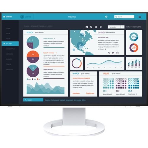 EIZO EV2495-WT 61.1 cm (24.1 inches), white, WUXGA, HDMI, USB-C  (EV2495-WT)