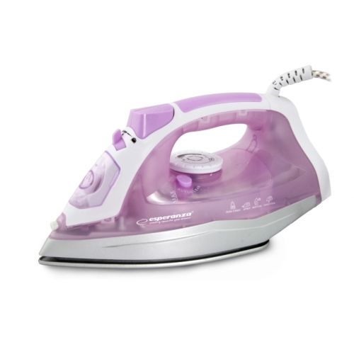 Esperanza EHI004 iron Dry & Steam iron Ceramic soleplate Purple,White 2400 W 90 ml (EHI004)