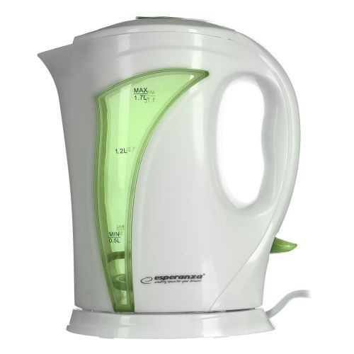 Esperanza EKK018G Electric kettle 1.7 L, White / Green (EKK018G)