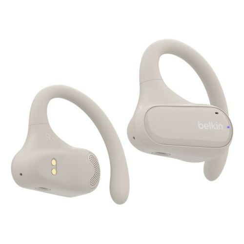 Belkin SoundForm ClearFit Headset True Wireless Stereo (TWS) Ear-hook Calls/Music/Sport/Everyday Bluetooth Sand (AUC013ctSA)