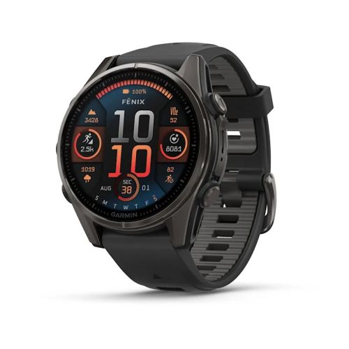 Garmin fenix 8 3.3 cm (1.3") AMOLED 43 mm Digital 416 x 416 pixels Touchscreen Black Wi-Fi GPS (satellite) (010-02903-21)