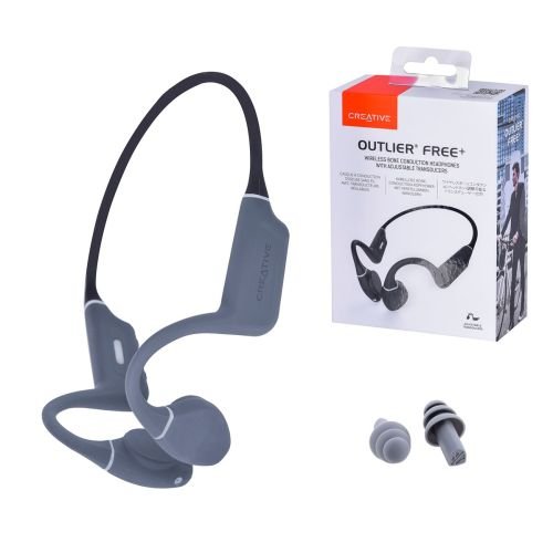 Bone conduction headphones CREATIVE OUTLIER FREE+ wireless, waterproof Black (51EF1080AA001)