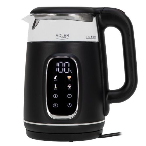 ADLER AD 1305 electric kettle black/silver (AD 1305bs)