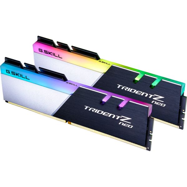 G.Skill DIMM 32 GB DDR4-3200 Kit black / white, F4-3200C16D-32GTZN, Trident Z Neo (F4-3200C16D-32GTZN) G.Skill DIMM 32 GB DDR4-3200 Kit black / white, F4-3200C16D-32GTZN, Trident Z Neo (F4-3200C16D-32GTZN)