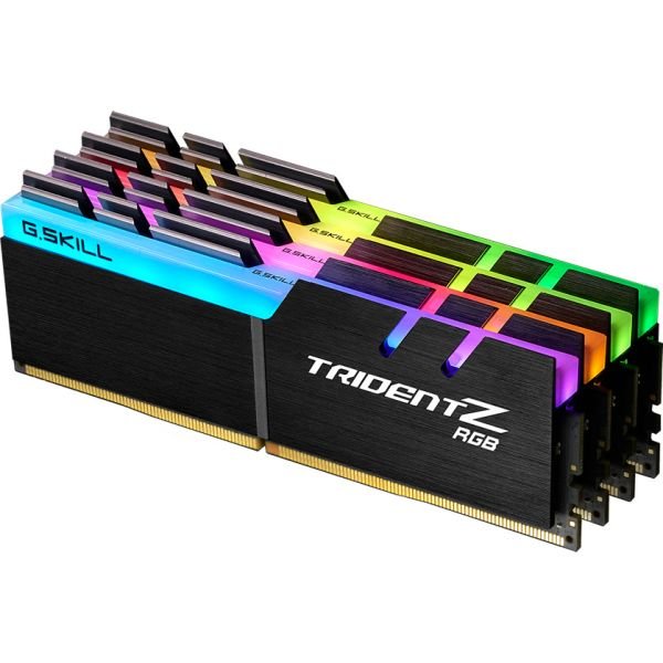 G.Skill DIMM 32 GB DDR4-3600 Quad-Kit black, F4-3600C18Q-32GTZR, Trident Z RGB (F4-3600C18Q-32GTZR) G.Skill DIMM 32 GB DDR4-3600 Quad-Kit black, F4-3600C18Q-32GTZR, Trident Z RGB (F4-3600C18Q-32GTZR)