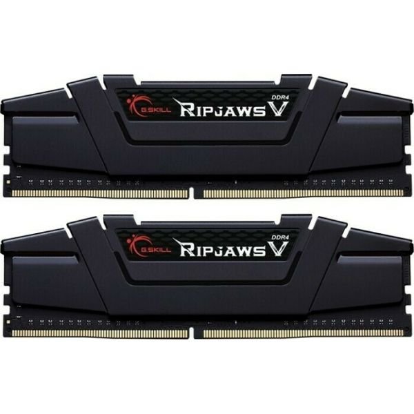G.Skill DIMM 64 GB DDR4-2666 Kit black, F4-2666C19D-64GVK, Ripjaws V (F4-2666C19D-64GVK) G.Skill DIMM 64 GB DDR4-2666 Kit black, F4-2666C19D-64GVK, Ripjaws V (F4-2666C19D-64GVK)