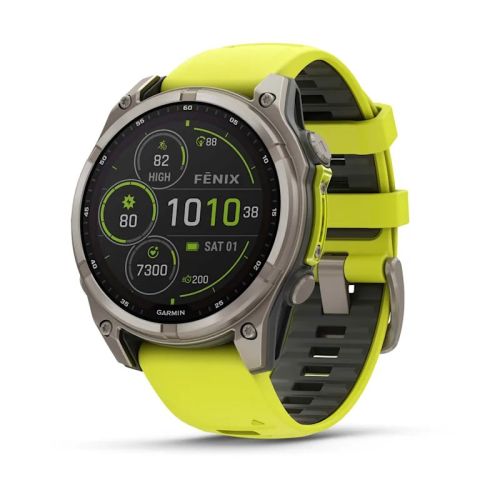 Garmin fenix 8 3.3 cm (1.3") 47 mm Digital 260 x 260 pixels Touchscreen Titanium Wi-Fi GPS (satellite) (010-02906-21)