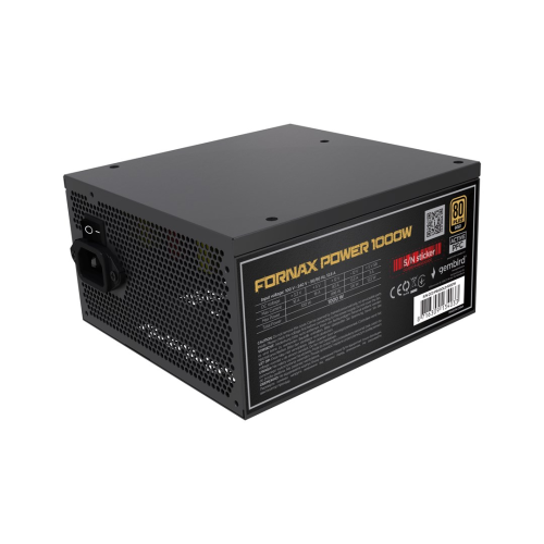 Gembird CCC-PSUGOLD-1000W Power supply unit Fornax Power 1000W active PFC 12cm fan 80+Gold (CCC-PSUGOLD-1000W)