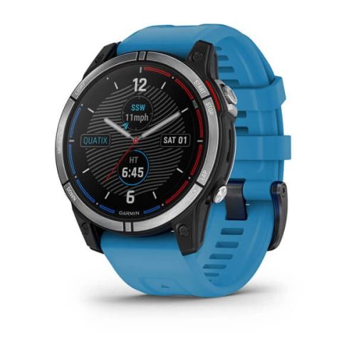 Garmin quatix 7 3.3 cm (1.3") MIP 47 mm Digital 260 x 260 pixels Touchscreen Blue Wi-Fi GPS (satellite) (010-02540-61)