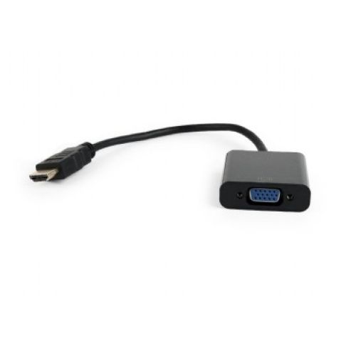 Gembird A-HDMI-VGA-04 video cable adapter 0.15 m Black (A-HDMI-VGA-04)