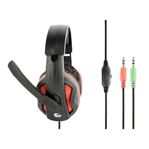 Gembird GHS-03 headphones/headset Head-band Black,Red (GHS-03)