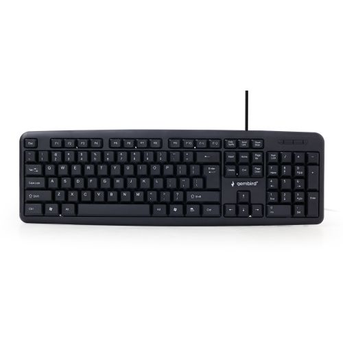 Gembird KB-U-103 keyboard USB US English Black (KB-U-103)