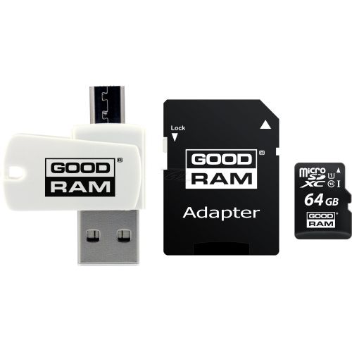Goodram  All in one  M1A4-0640R12 memory card 64 GB MicroSDXC Class 10 UHS-I +  The card reader (M1A4-0640R12)