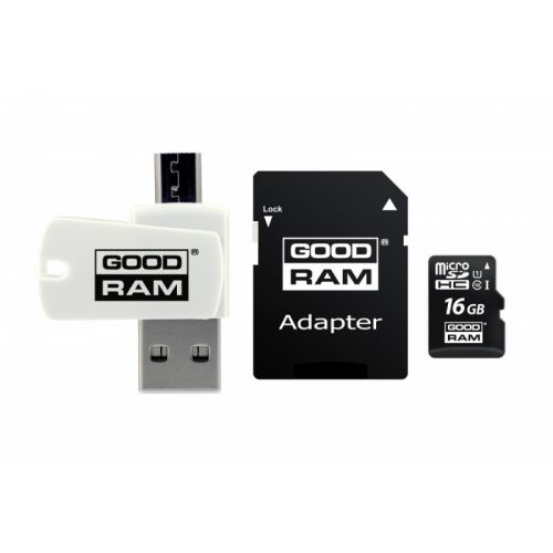 Goodram M1A4-0160R12 memory card 16 GB MicroSDHC Class 10 UHS-I (M1A4-0160R12)