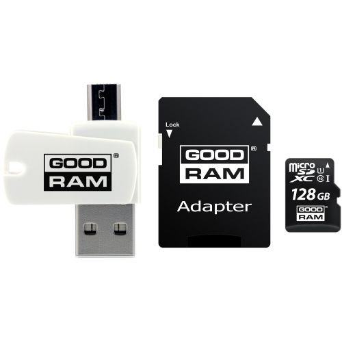 Goodram M1A4-1280R12 memory card 128 GB MicroSDHC Class 10 UHS-I (M1A4-1280R12)