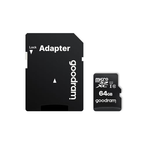 Goodram M1AA-0640R12 memory card 64 GB MicroSDXC Class 10 UHS-I (M1AA-0640R12)