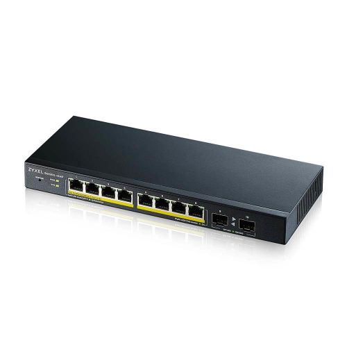 Zyxel GS1900-10HP Managed L2 Gigabit Ethernet (10/100/1000) Power over Ethernet (PoE) Black (GS1900-10HP-EU0102F)