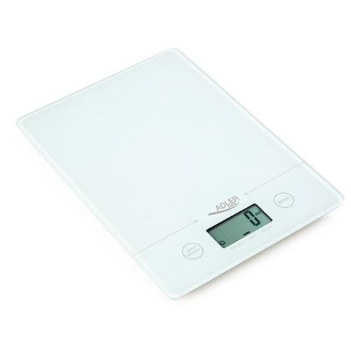 Adler AD 3138 w kitchen scale Electronic kitchen scale White Countertop Square (AD 3138 white)